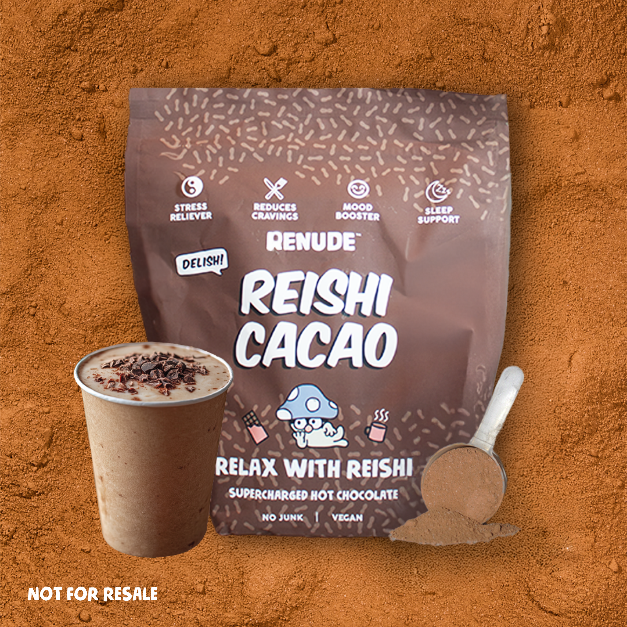 Reishi Cacao 1KG Bag – Renude Wholesale